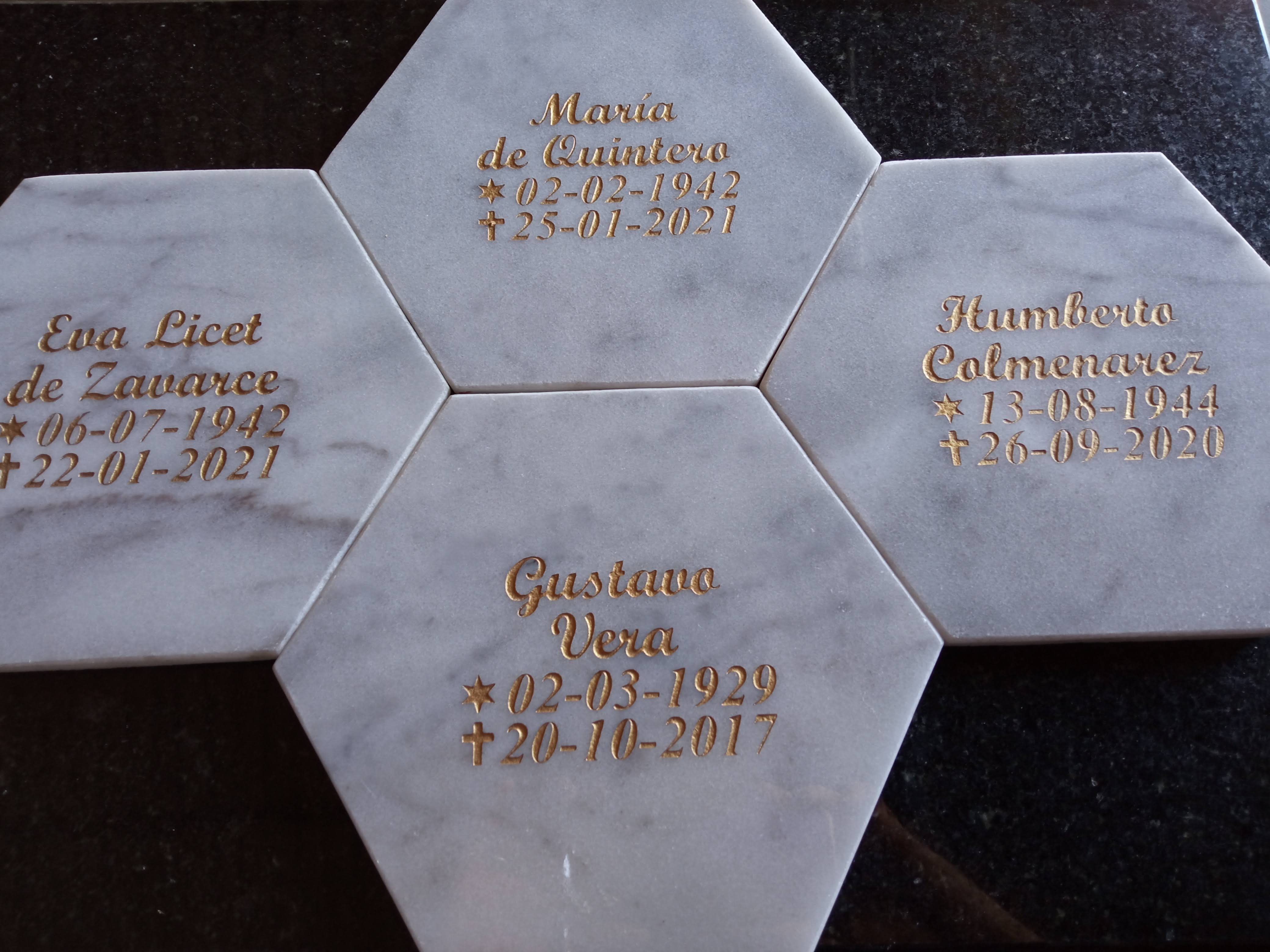 Placa columbario