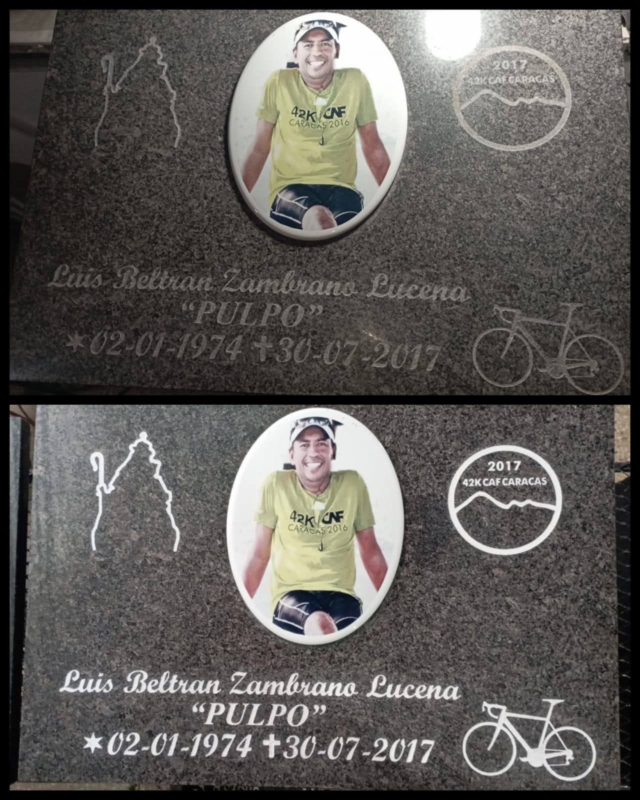 Lápida en mármol