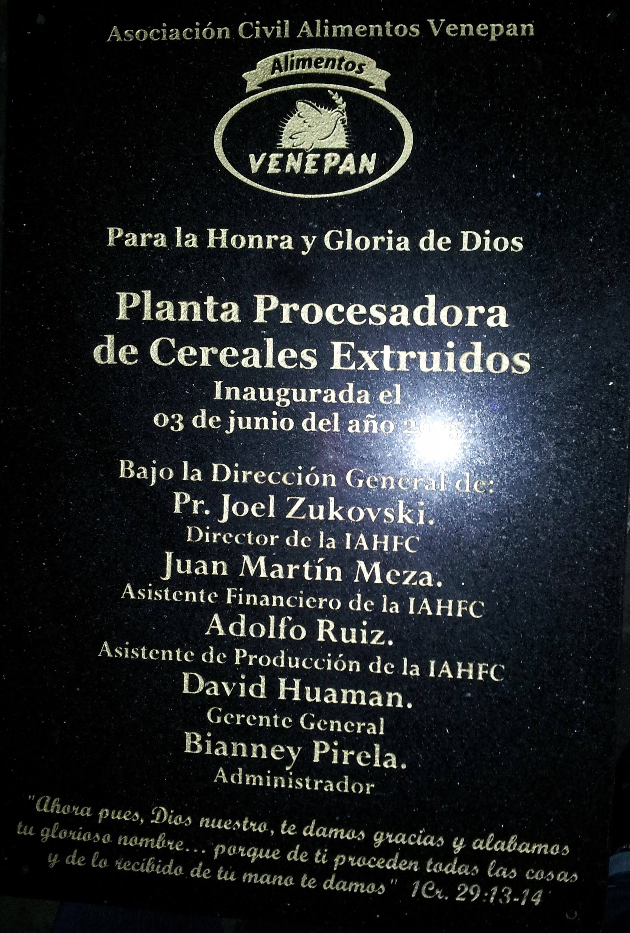 Placa grabada en MDF